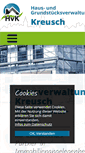 Mobile Screenshot of hausverwaltung-kreusch.de
